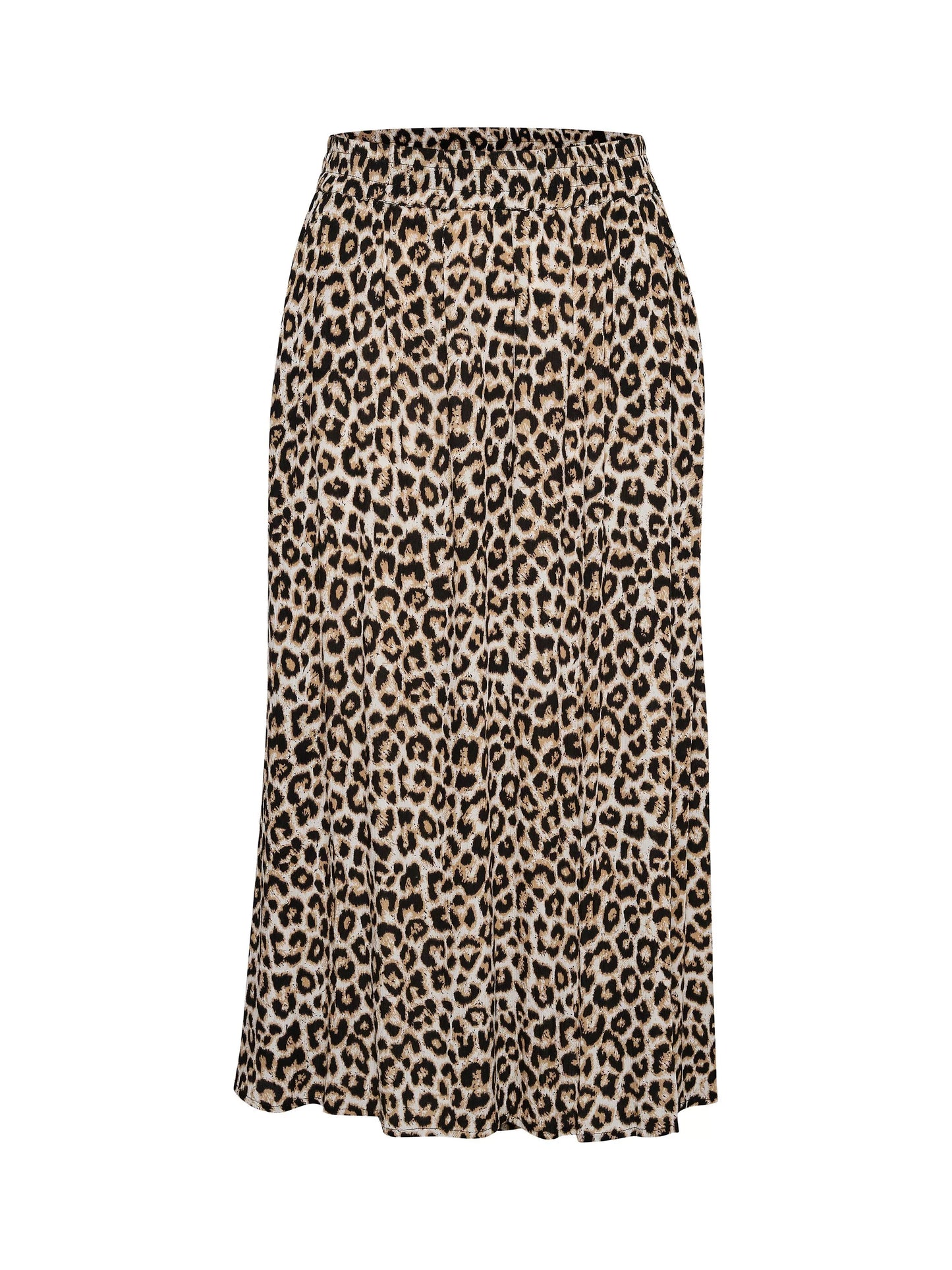 Midi Leopard Print Skirt